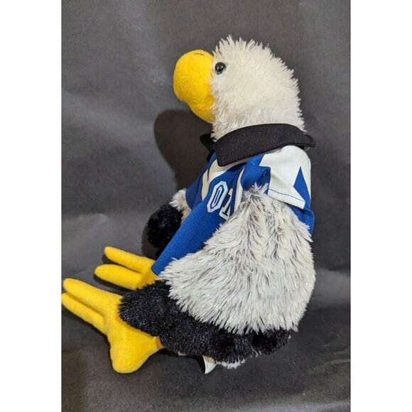 Animaland Soccer Seagull Hawk Plush Toy 12" Wearing Blue Jersey Number 1 - Picture 3 of 7
